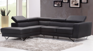black sofa